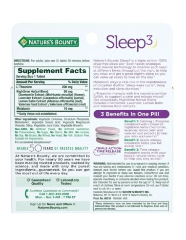Sleep 3 Tri-Layered Tablets