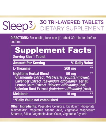 Sleep 3 Tri-Layered Tablets Sleep 3 Tri-Layered Tablets