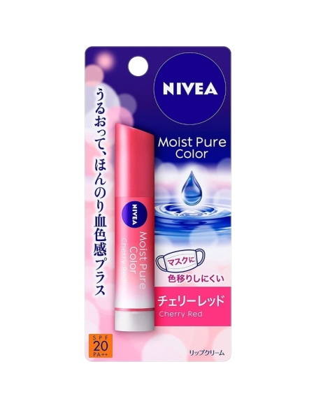 Nivea - (Cherry Red) Moist Pure Color Lip Balm SPF 20 PA++ Nivea - (Cherry Red) Moist Pure Color Lip Balm SPF 20 PA++