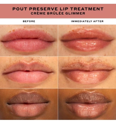 (Creme Brulee Glimmer) Pout Preserve Hydrating Peptide Lip