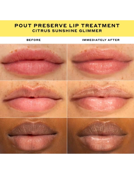 (Citrus Sunshine Glimmer) Pout Preserve Hydrating Peptide Lip (Citrus Sunshine Glimmer) Pout Preserve Hydrating Peptide Lip