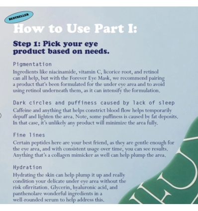 Forever Eye Mask Reusable 100% Silicone Patches