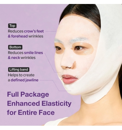 Numbuzin - No. 9 NAD Bio Lifting-Sil Full Face Mask Pack (4 pzs + Lifting Band)