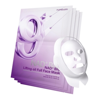 Numbuzin - No. 9 NAD Bio Lifting-Sil Full Face Mask Pack (4 pzs + Lifting Band)