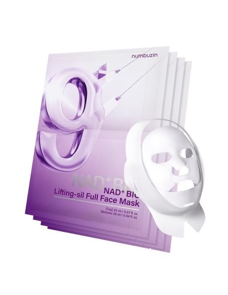 Numbuzin - No. 9 NAD Bio Lifting-Sil Full Face Mask Pack (4 pzs + Lifting Band) Numbuzin - No. 9 NAD Bio Lifting-Sil Full Face Mask Pack (4 pzs + Lifting Band)