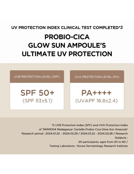 skin1004 - Probio-Cica Glow Sun Ampoule SPF50+ skin1004 - Probio-Cica Glow Sun Ampoule SPF50+