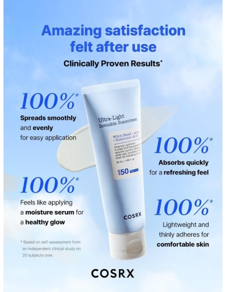 cosrx - Ultra-Light Invisible Sunscreen SPF50+ cosrx - Ultra-Light Invisible Sunscreen SPF50+