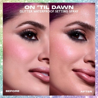(Glitter) On 'Til Dawn Mattifying Waterproof Setting Spray 2