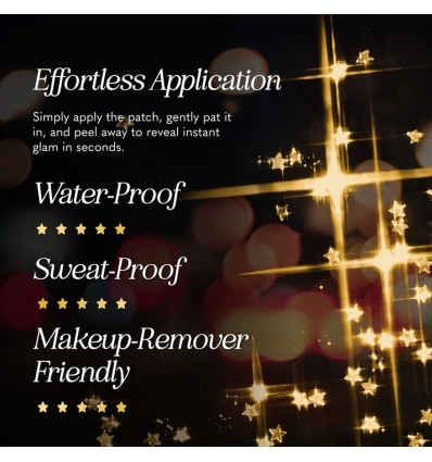 Rose Gold Stardust Speckles Makeup Patches