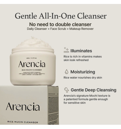 Arencia - Rice Mucin Face Cleanser