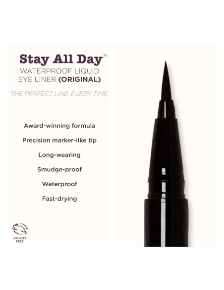 *SOBRE PEDIDO* (Intense Black) Stay All Day Liquid Eye Liner - Micro Tip *SOBRE PEDIDO* (Intense Black) Stay All Day Liquid Eye Liner - Micro Tip
