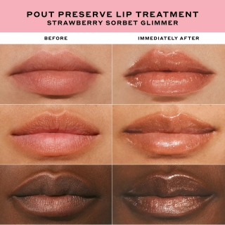 (Strawberry Sorbet Glimmer) Pout Preserve Hydrating Peptide Lip 2