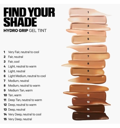 *SOBRE PEDIDO* (5 light) Hydro Grip 12-Hour Hydrating Gel Skin Tint