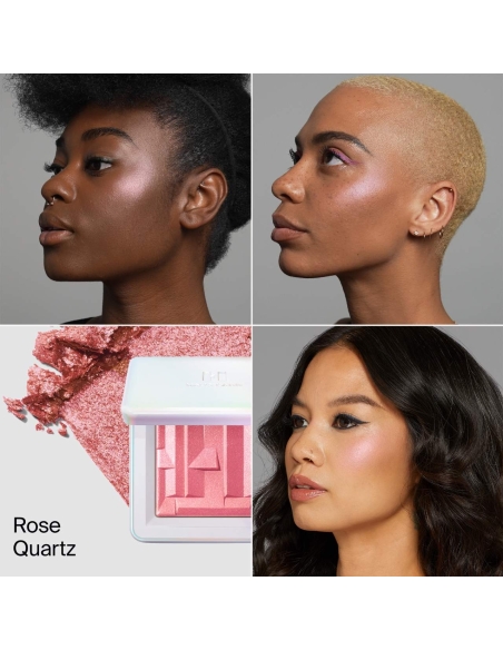 (Rose Quartz) Bio-Radiant Gel-Powder Illuminating Highlighter (Rose Quartz) Bio-Radiant Gel-Powder Illuminating Highlighter