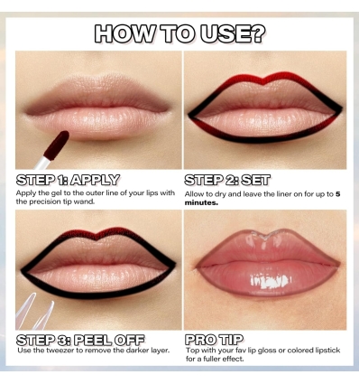 *SOBRE PEDIDO* (Cocoa) Peel Off Lip Liner Stain