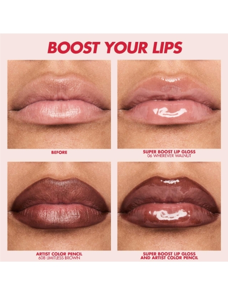 *SOBRE PEDIDO* (05 Anywhere Caffeine) Super Boost Lip Gloss