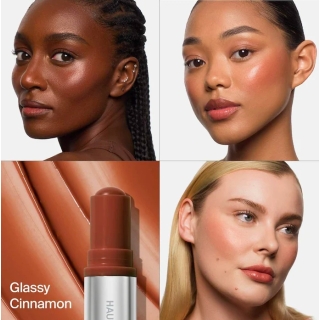 (Glassy Cinnamon) Glassy Lip + Cheek Blush Balm Stick 2
