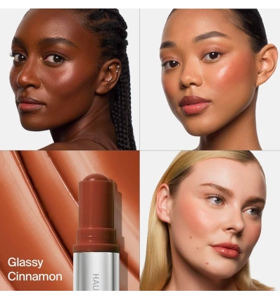 (Glassy Cinnamon) Glassy Lip + Cheek Blush Balm Stick