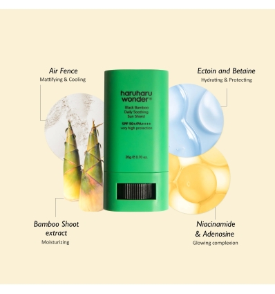Haruharu - Black Bamboo Daily Soothing Sun Shield