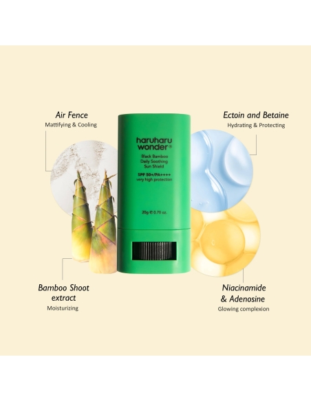 Haruharu - Black Bamboo Daily Soothing Sun Shield Haruharu - Black Bamboo Daily Soothing Sun Shield