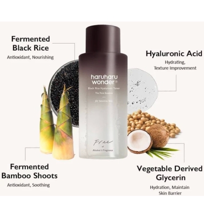 Haruharu - Black Rice Hyaluronic Toner