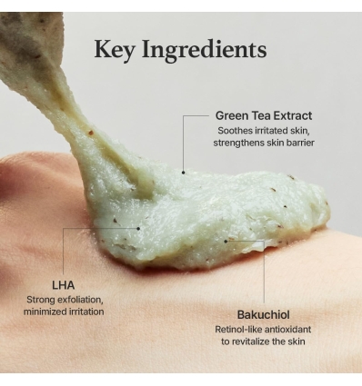 Arencia - Green Tea + LHA Deep Pore Rice Cake Cleanser