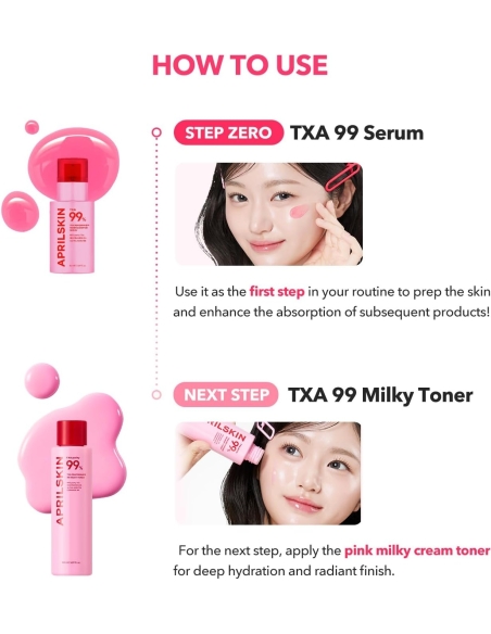 Aprilskin - TXA+Niacinamide 99 Pink Milky Toner