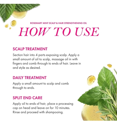 Rosemary Mint Scalp & Hair Strengthening Oil
