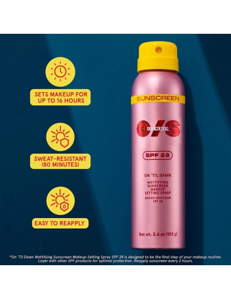 Mini On 'Til Dawn Mattifying Sunscreen Setting Spray SPF 28
