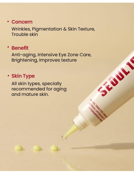 K-Secret - SEOUL 1988 Eye Cream: Retinal Liposome 4% + Fermented Bean K-Secret - SEOUL 1988 Eye Cream: Retinal Liposome 4% + Fermented Bean