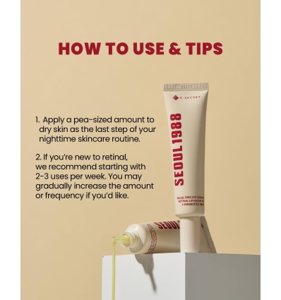 K-Secret - SEOUL 1988 Eye Cream: Retinal Liposome 4% + Fermented Bean