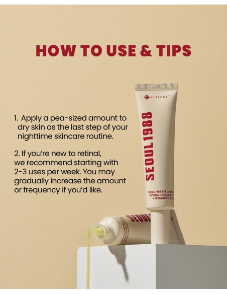 K-Secret - SEOUL 1988 Eye Cream: Retinal Liposome 4% + Fermented Bean K-Secret - SEOUL 1988 Eye Cream: Retinal Liposome 4% + Fermented Bean