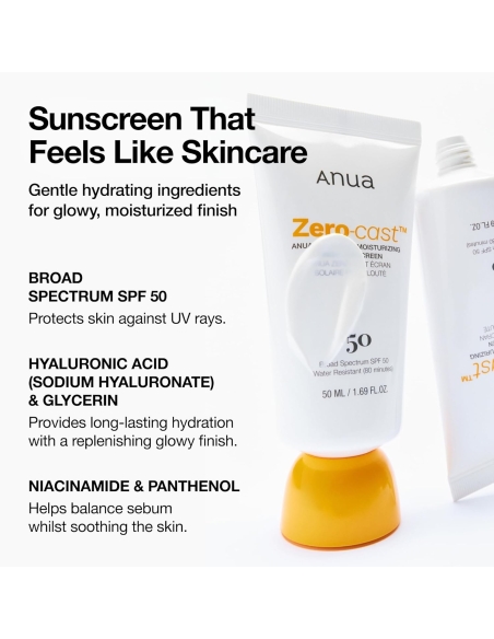 Anua - Zero-Cast Sunscreen SPF50 Anua - Zero-Cast Sunscreen SPF50