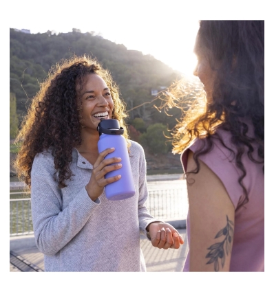 *SOBRE PEDIDO* (Oat) Wide Mouth with Flex Straw Cap 32oz