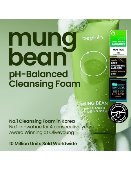 beplain - Mung Bean pH-Balanced Cleansing Foam