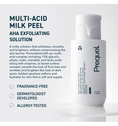 Multi-Acid Milk Peel AHA Exfoliating Solution