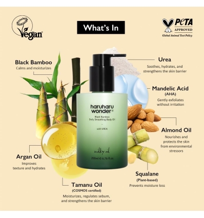 Haruharu - Black Bamboo Daily Soothing Oil