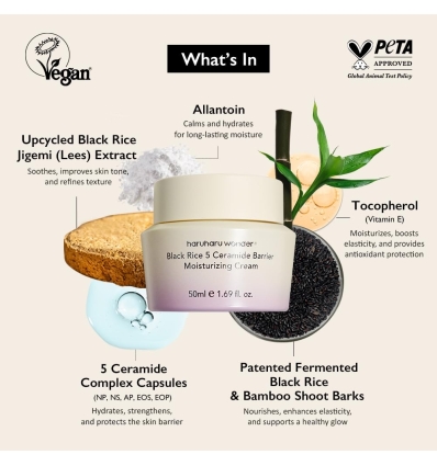 Haruharu - Black Rice 5 Ceramide Barrier Moisturizing Cream