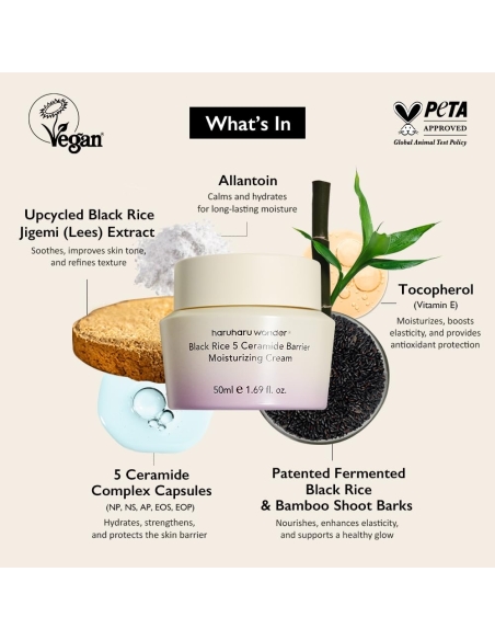 Haruharu - Black Rice 5 Ceramide Barrier Moisturizing Cream Haruharu - Black Rice 5 Ceramide Barrier Moisturizing Cream