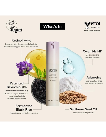 Haruharu - Black Rice Night Knight Retinol Serum Haruharu - Black Rice Night Knight Retinol Serum