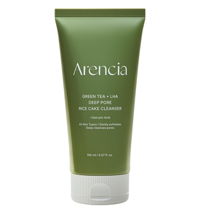 Arencia - Green Tea + LHA Deep Pore Rice Cake Cleanser