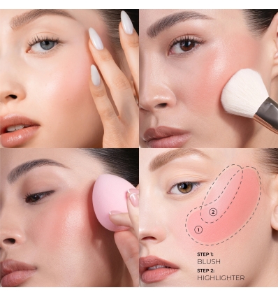 (Flirty Flush) Hy-Blush Cloudy Cream Cheek Duo