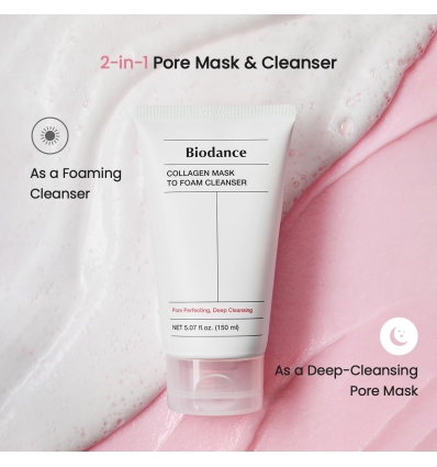 biodance - Collagen Mask To Foam Cleanser