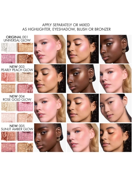 (004 Rose Gold Glow) BACKSTAGE Glow Face Palette