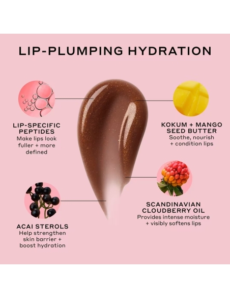 (Cocoa Creme Glimmer) Pout Preserve Hydrating Peptide Lip (Cocoa Creme Glimmer) Pout Preserve Hydrating Peptide Lip