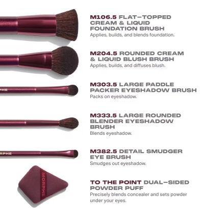 *SOBRE PEDIDO* Rebellious 6-Piece Brush & Tool Set