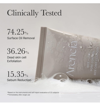 Arencia - Rice + LHA Pore Control Rice Cake Cleanser