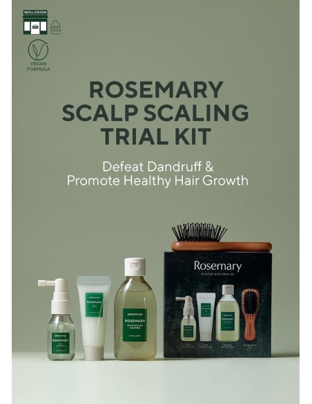 Aromatica - Rosemary Scalp Scaling Trial Kit Aromatica - Rosemary Scalp Scaling Trial Kit