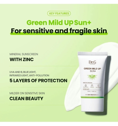 Dr G - Green Mild Up Sun+ SPF 50+ PA++++