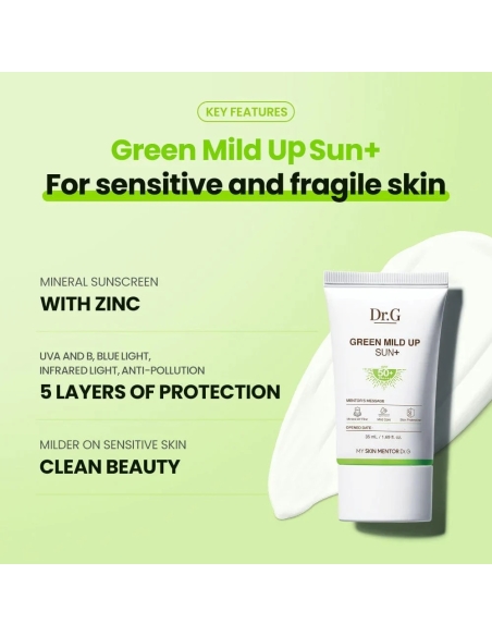 Dr G - Green Mild Up Sun+ SPF 50+ PA++++